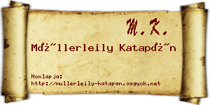Müllerleily Katapán névjegykártya